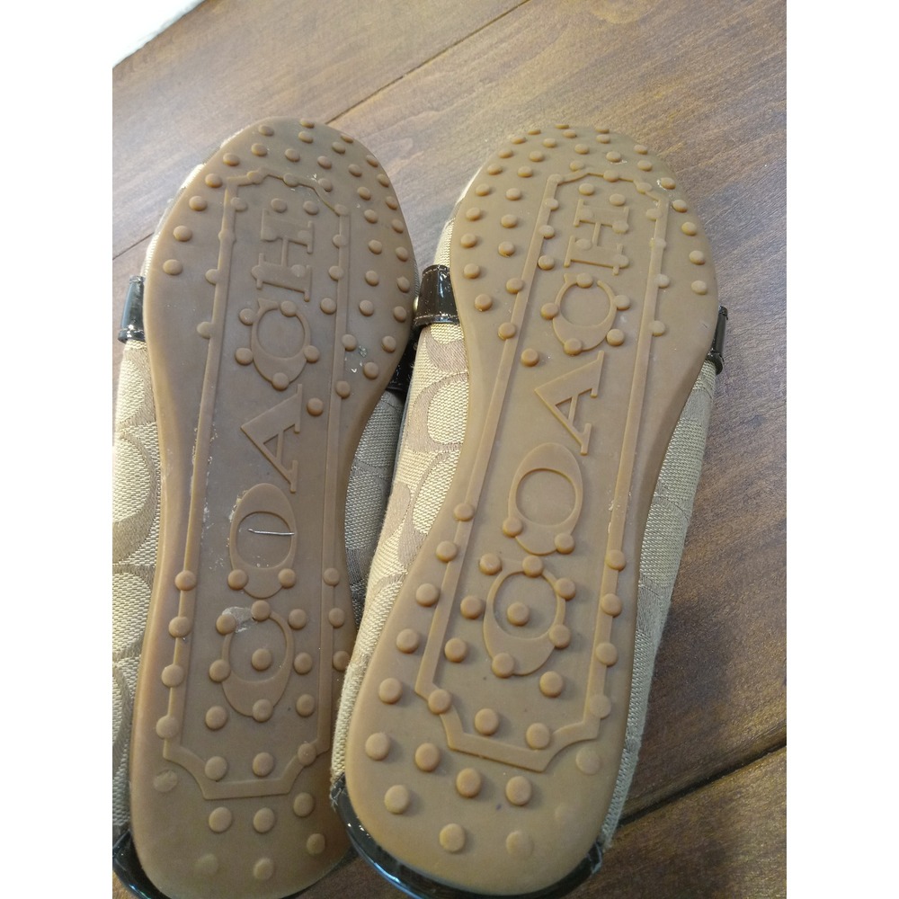 Coach Est. 1941 Signature Jacquard & Patent Leather Loafer Flats - Picture 2 of 6